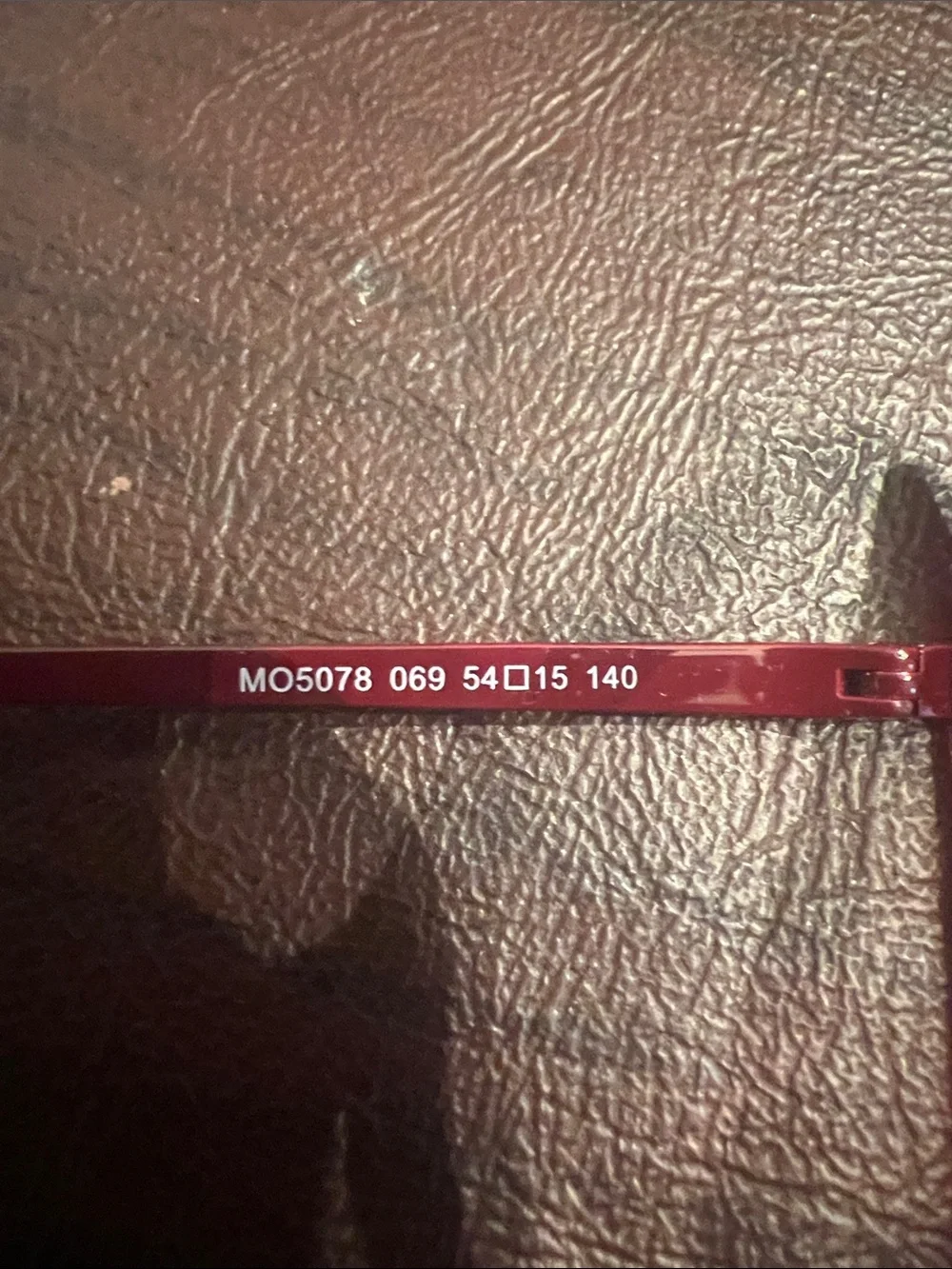 Max & Co. Burgundy Square Eyeglass Frames with Branded Pouch